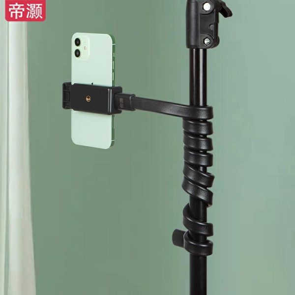 Acessórios Criativos Para Celular | Suporte De Celular Multifuncional Dihao, Suporte Criativo Para Preguiçosos, Braçadeira Universal Com Mangueira Flexível Para Fixação De Filmagens, Novo Modelo Para Mesa E Cabeceira De Cama, Acessório De Extensão Para Transmissão Ao Vivo Com Suporte Para Duas Câmeras. Acessórios Criativos Para Celular Acessórios Criativos Para Celular