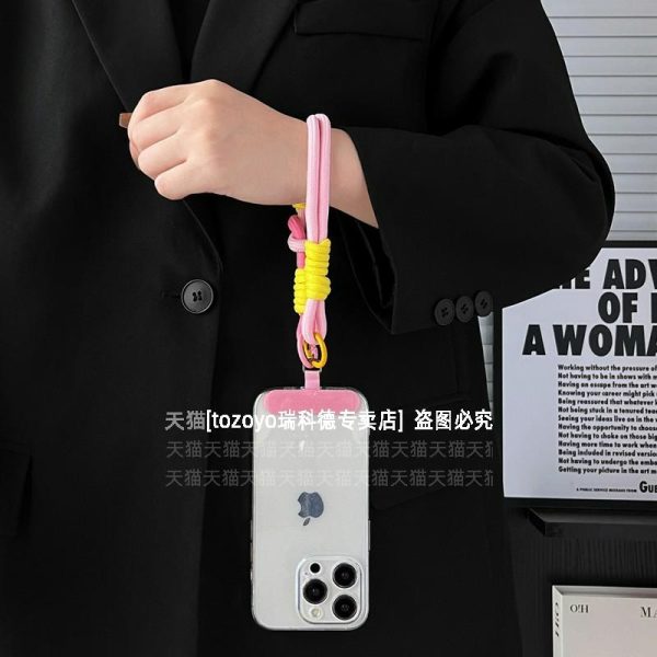 Acessórios Para Celular | Cordão De Telefone Resistente De Verão Com Gancho Para Pulso, Corda Anti-Perda, Alça De Mão, Cordão Para Chaves, Capa Para Fones De Ouvido, Pen Drive, Acessório Universal Para Câmera, Corrente Com Espaçador, Estojo Curto Para Mulheres. Acessórios Para Celular Acessórios Para Celular