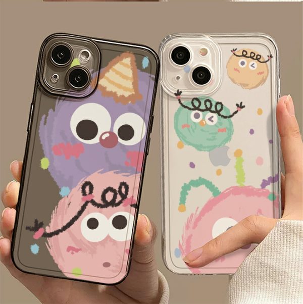 Capinha De Celular | Capa De Telefone Em Cartoon Para Casais, Compatível Com Iphone 15 Pro Max, Novo Modelo 12, 13, Estilo Único E Fofo, Transparente, Plus, Popular Nas Redes Sociais, Divertida, Estilo Coreano Para Meninas, Colorida, Resistente A Quedas, Capa Macia Para Iphone Xr E 14. Capinha De Celular Capinha De Celular