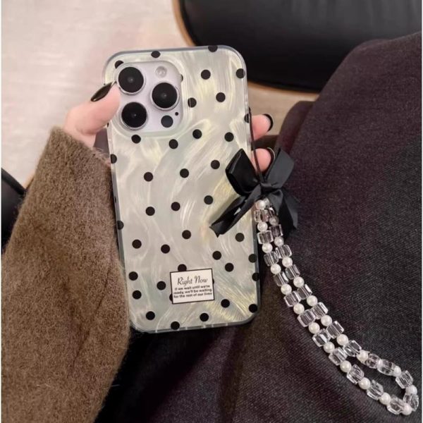 Capinha De Celular | Capa De Telefone Preta Com Bolinhas Honor 200Pro, Compatível Com 90/80Pro, Nova X50I, Grande Orifício X40I, Resistente A Quedas, 60Se, Premium 9Imd, Leve E Feminina, Proteção Para 9Xpro E Enjoy 50. Capinha De Celular Capinha De Celular