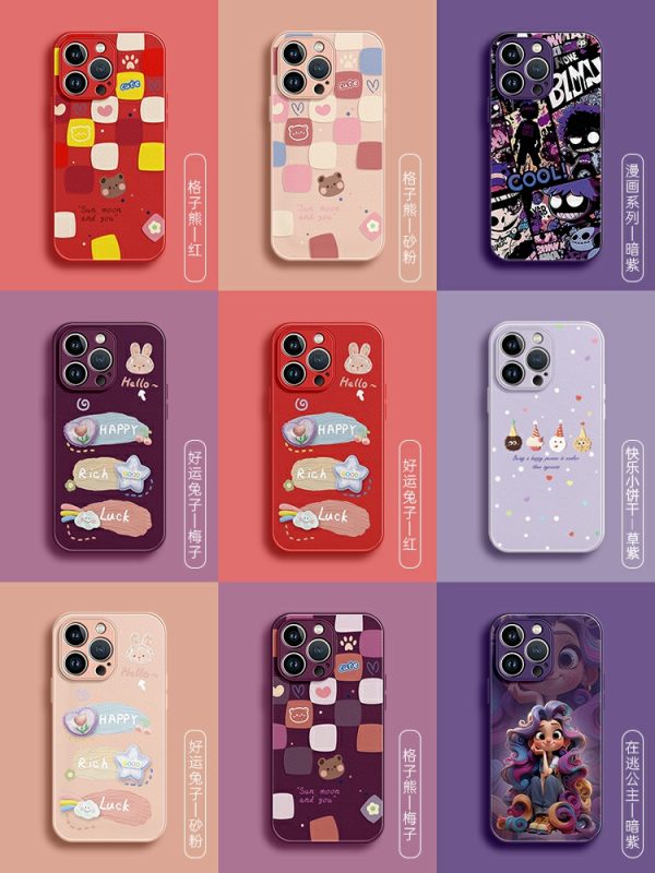 Capinha De Celular | Capa Para Iphone 14 Pro, Nova Coleção Para Iphone 13, Ultrafina, Para Iphone 15, Com Design De Ursinho, Silicone Para Iphone 12, Proteção Contra Quedas, Estilo Premium, Modelo Exclusivo Para Iphone Xr, Feminina, Para Iphone 11 Pro Max, Verão, Capa De Couro De Ovelha, Modelo K, Adorável, Para Iphone 7. Capinha De Celular Capinha De Celular