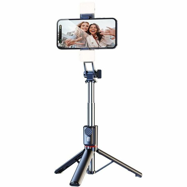 Suporte Para Celular | Cabo De Selfie Portátil 2024 Com Tripé De Chão, Suporte Universal Para Celular Com Rotação De 360 Graus, Ideal Para Gravação Ao Ar Livre, Transmissão Ao Vivo, Luz De Preenchimento Bluetooth, Gravação De Vlog E Carregamento Em Ângulo Baixo. Suporte Para Celular Suporte Para Celular