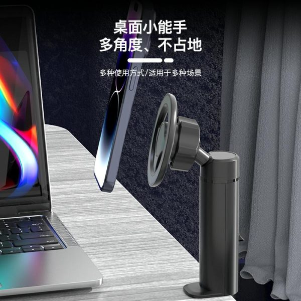 Suporte Para Celular | Suporte Para Celular Portátil Magsafe Magnético Para Viagens De Avião E Trem, Com Rotação De 360 Graus, Clip Universal Para Malas, Mini Suporte Fixo Para Mesa 1307B. Suporte Para Celular Suporte Para Celular