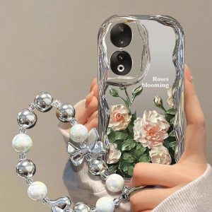 Capinha De Celular | Capa De Telefone Compatível Com Honor 100/90/80/70/60, Nova Coleção De Rosas Em Pintura A Óleo V40, Luxo Acessível, Proteção Total X50, Anti-Queda X40I, Criativa Migic6Pro, Cartoon 90Gt, Capa Personalizada X30I. Capinha De Celular Capinha De Celular