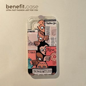 Acessórios Criativos Para Celular | Benefícios: Capa Criativa Para Iphone 13 Pro Max, Adequada Para Fãs De Diversão, Compatível Com Iphone 12 Mini, Nova Capa Para Iphone 14 Pro Max, Estilo De Marca Tendência, Silicone Transparente E Personalizado Para Iphone 11, Xs, Xr E 8 Plus. Acessórios Criativos Para Celular Acessórios Criativos Para Celular