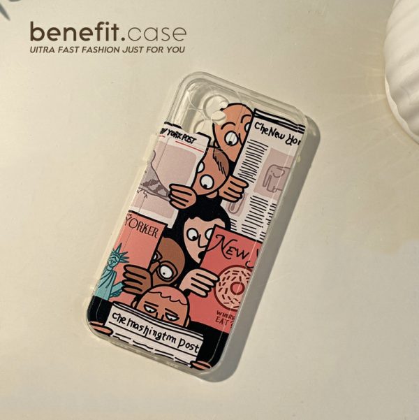 Acessórios Criativos Para Celular | Benefícios: Capa Criativa Para Iphone 13 Pro Max, Adequada Para Fãs De Diversão, Compatível Com Iphone 12 Mini, Nova Capa Para Iphone 14 Pro Max, Estilo De Marca Tendência, Silicone Transparente E Personalizado Para Iphone 11, Xs, Xr E 8 Plus. Acessórios Criativos Para Celular Acessórios Criativos Para Celular